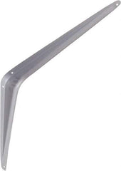 National Mfg. - 100 Lb Capacity, Gray Shelf Brackets - 12" Long x 14" High x 1.9" Wide - Strong Tooling