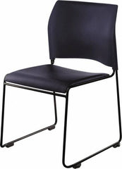 NPS - Vinyl Navy Stacking Chair - Black Frame, 20" Wide x 19-1/4" Deep x 30" High - Strong Tooling