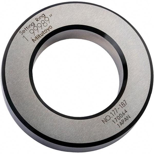 Mitutoyo - Setting Rings Inside Diameter (Decimal Inch): 2.0000 Outside Diameter (Decimal Inch): 3.3500 - Strong Tooling