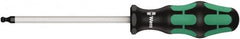 Wera - 12mm Hex Ball End Driver - 6" Bade Length, Ergonomic Cushion Grip Handle, 267mm OAL - Strong Tooling