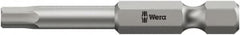 Wera - 5/64" Hex Bit - 1/4" Hex Drive, 3-1/2" OAL - Strong Tooling