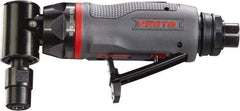 Proto - 1/4" Collet, Angle Handle, Angle Air Die Grinder - 23,000 RPM, Rear Exhaust, 2.7 CFM, 0.3 hp, 90 psi, 1/4" Inlet - Strong Tooling