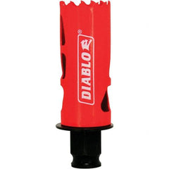 Freud - 1-1/8" Diam, 2-3/8" Cutting Depth, Hole Saw - Bi-Metal Saw, Toothed Edge - Strong Tooling