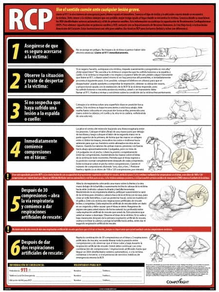 ComplyRight - Regulatory Compliance General Safety & Accident Prevention Training Kit - Spanish, 18" Wide x 24" High - Strong Tooling