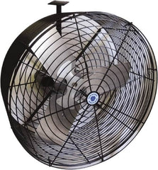 Schaefer Ventilation Equipment - 24" Blade, 1/2 hp, 7,750 CFM, Industrial Circulation Fan - Ceiling Mount, 1 Speed - Strong Tooling