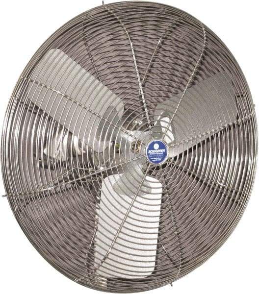 Schaefer Ventilation Equipment - 30" Blade, 1/2 hp, 10,650 CFM, Industrial Circulation Fan - Fan Head Only, 1 Speed - Strong Tooling