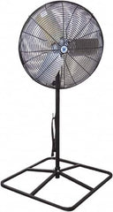 Schaefer Ventilation Equipment - 24" Blade, 1/4 hp, 3,800 & 5,280 CFM, Industrial Circulation Fan - Pedestal, 2 Speed - Strong Tooling