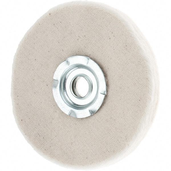 Value Collection - 4" Diam x 1/4" Thick Unmounted Buffing Wheel - 20 Ply, Polishing, 1" Arbor Hole, Soft Density - Strong Tooling