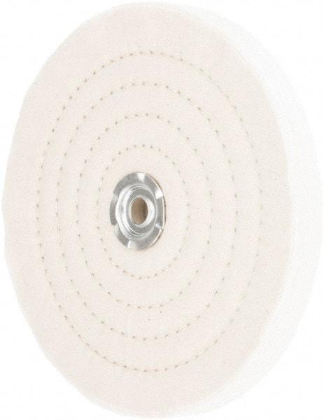 Value Collection - 8" Diam x 3/4" Thick Unmounted Buffing Wheel - 60 Ply, Polishing, 1" Arbor Hole, Medium Density - Strong Tooling