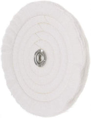 Value Collection - 10" Diam x 1/2" Thick Unmounted Buffing Wheel - 50 Ply, Polishing, 1" Arbor Hole, Soft Density - Strong Tooling