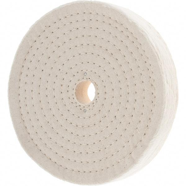 Value Collection - 8" Diam x 1" Thick Unmounted Buffing Wheel - 80 Ply, Polishing, 1" Arbor Hole, Hard Density - Strong Tooling