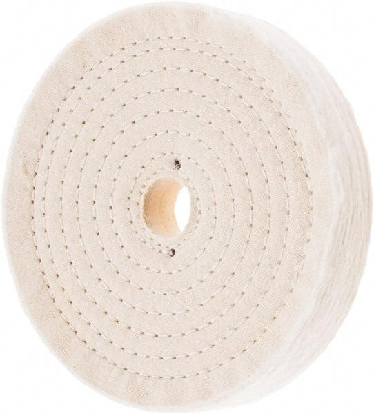 Value Collection - 7" Diam x 1" Thick Unmounted Buffing Wheel - 80 Ply, Polishing, 1" Arbor Hole, Hard Density - Strong Tooling