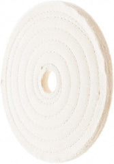 Value Collection - 7" Diam x 1/2" Thick Unmounted Buffing Wheel - 50 Ply, Polishing, 1" Arbor Hole, Hard Density - Strong Tooling