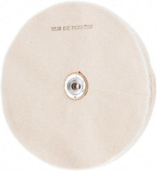 Value Collection - 10" Diam x 1/2" Thick Unmounted Buffing Wheel - 50 Ply, Polishing, 1" Arbor Hole, Soft Density - Strong Tooling