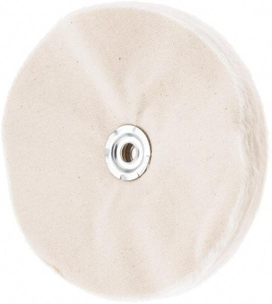 Value Collection - 8" Diam x 1/2" Thick Unmounted Buffing Wheel - 50 Ply, Polishing, 1" Arbor Hole, Soft Density - Strong Tooling