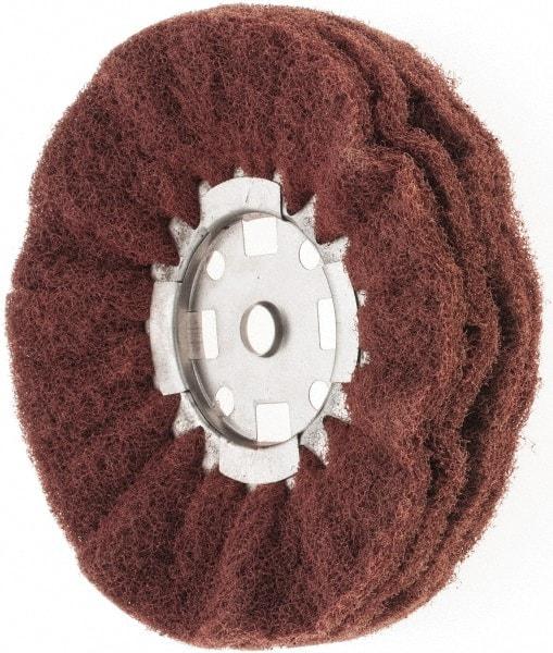 Value Collection - 8" Diam x 4" Thick, Hard Mounted Polishing Wheel - 2 Ply, Coarse Grade, 5/8" Shank Diam - Strong Tooling