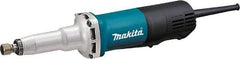 Makita - 1/4" Collet, 29,000 RPM, Inline Handle Electric Die Grinder - 120 Volts, 6.6 Amps, 8.2' Cord - Strong Tooling