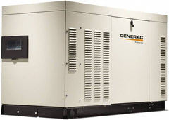 Generac Power - 3 Phase LP & NG Liquid Cooled Standby Power Generator without Transfer Switch - 120/240 V, 27 kW, OHVI, Bisque Aluminum Enclosure, Use 149 (LP) & 396 (NG) to Fuel - Strong Tooling