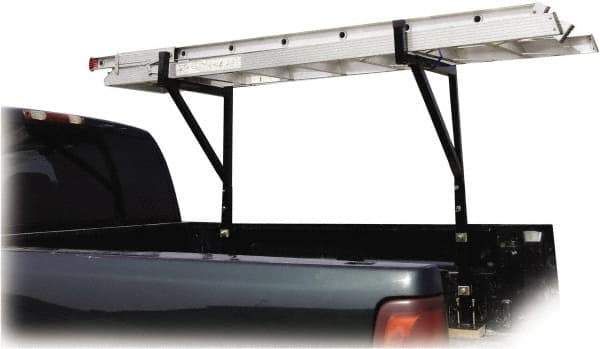 Erickson Manufacturing - Steel Ladder Rack - 34" Wide, Black, For Use with Any Truck - Strong Tooling