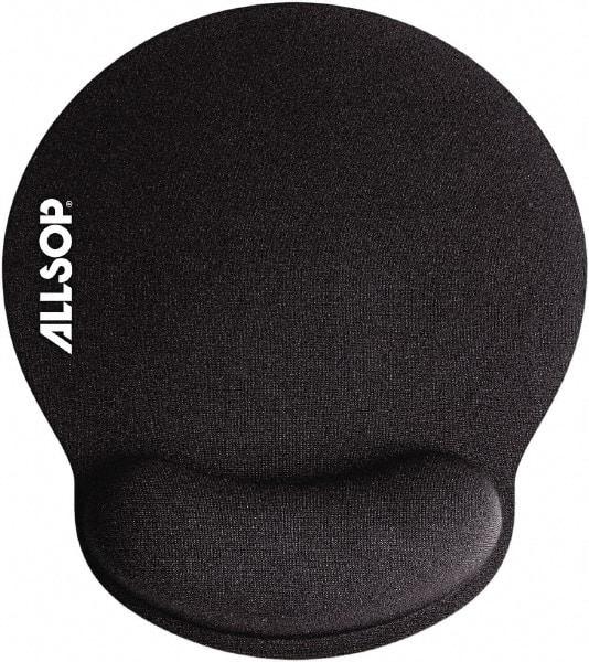 Allsop - 7-1/4" x 8-1/4" Black Mouse Pad - Use with Mouse - Strong Tooling