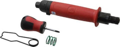 Universal Tool - 1/4" Bit Holder, 1,100 RPM, Inline Handle Air Screwdriver - 5 to 45 In/Lb Torque, 4 CFM - Strong Tooling