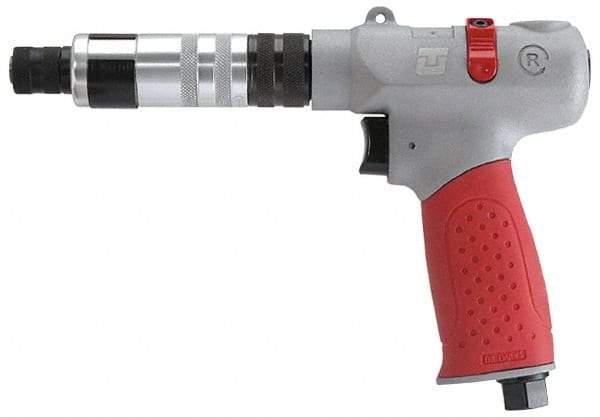 Universal Tool - 1/4" Bit Holder, 1,100 RPM, Pistol Grip Handle Air Screwdriver - 5 to 45 In/Lb Torque, 4 CFM - Strong Tooling