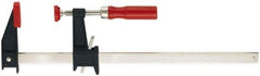 Bessey - 12" Capacity, 5" Throat Depth Cast Iron Bar Clamp - 1,200 Lb Clamping Pressure, 16" OAL - Strong Tooling