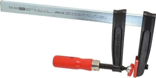 Bessey - 12" Capacity, 4-1/2" Throat Depth Steel Bar Clamp - 950 Lb Clamping Pressure, 16" OAL - Strong Tooling