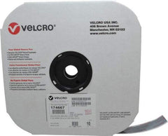 VELCRO Brand - 1" Wide x 10 Yd Long Adhesive Backed Loop Roll - Continuous Roll, Black - Strong Tooling