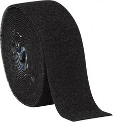 VELCRO Brand - 2" Wide x 5 Yd Long Adhesive Backed Loop Roll - Continuous Roll, Black - Strong Tooling