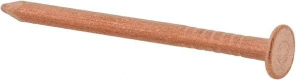 Made in USA - 3D, 14 Gauge, 1-1/4" OAL Common Nails - Smooth Shank, Copper - Strong Tooling