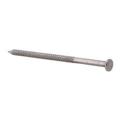 Made in USA - 16D, 8 Gauge, 3-1/2" OAL Common Nails - Ring Shank, 18-8 Stainless Steel - Strong Tooling