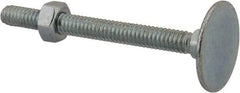 Value Collection - 1/4-20, 2-3/4" OAL, 31/32" Head Diam, Steel Elevator Bolt - Uncoated, Flat Head, UNC Thread, Grade 2 - Strong Tooling