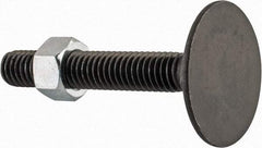 Value Collection - 3/8-16, 2-1/2" OAL, 1-5/16" Head Diam, Steel Elevator Bolt - Uncoated, Flat Head, UNC Thread, Grade 2 - Strong Tooling