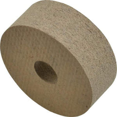 Cratex - 1" Diam x 3/8" Thick Unmounted Buffing Wheel - 1/4" Arbor Hole, Medium Grade - Strong Tooling