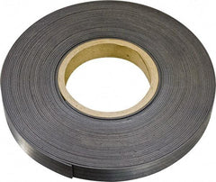 Mag-Mate - 600" Long x 1/2" Wide x 1/8" Thick Flexible Magnetic Strip - 14 Lb Max Pull Force, 8 Linear Ft/Lb Magnetic Pull Force, Plain Back, Dark Brown - Strong Tooling