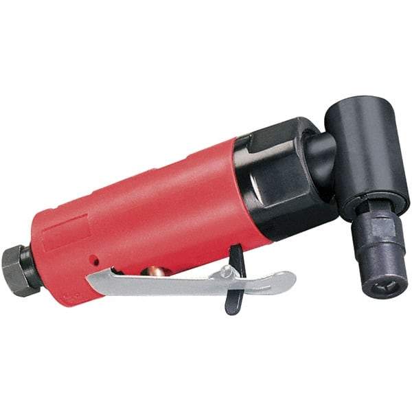 Dynabrade - 1/4" Collet, Angle Handle, Air Angle Die Grinder - 20,000 RPM, Rear Exhaust, 19 CFM, 0.2 hp, 90 psi, 1/4 NPT Inlet - Strong Tooling