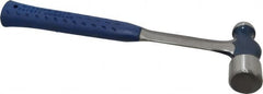 Estwing - 1-1/2 Lb Head Ball Pein Hammer - Steel Handle, 1-3/8" Face Diam, 13-1/2" OAL, Steel with Cushion Grip - Strong Tooling