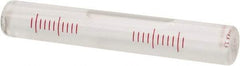 SPI - 3-3/4 Inch Long x 19/32 Inch Wide, Level Replacement Vial - Clear, Use With Block Levels - Strong Tooling