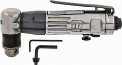 Ingersoll-Rand - 3/8" Reversible Keyed Chuck - Right Angle Handle, 1,800 RPM, 4 CFM, 0.33 hp, 90 psi - Strong Tooling