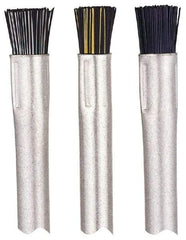 Gordon Brush - Parts Washer Flow-Through Brush - 1/2" Long, Brass/Nylon Bristles - Strong Tooling