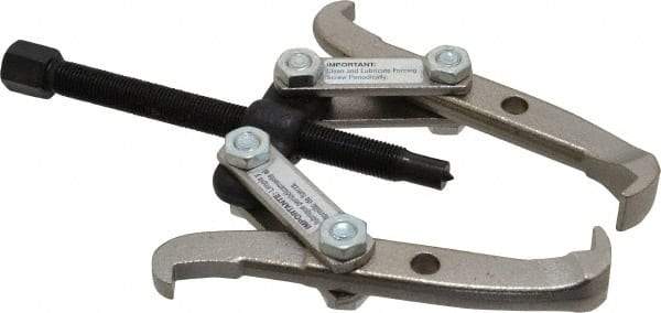 Proto - 4" Spread, 2 Ton Capacity, Gear Puller - 3-1/2" Reach, For Bearings, Gears & Pulleys - Strong Tooling