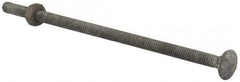 Value Collection - 1/4-20 UNC 6" Length Under Head, Standard Square Neck, Carriage Bolt - 1006-1050 Steel, Galvanized Zinc-Plated Finish - Strong Tooling