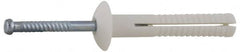 Value Collection - 3/16" Diam, 3/16" Drill, 1" OAL, 1-1/2" Min Embedment Hammer Drive Concrete Anchor - Nylon, Zinc-Plated Finish, Mushroom Head - Strong Tooling