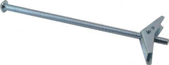 Value Collection - 1/4" Screw, 1/4" Diam, 6" Long, Toggle Bolt Drywall & Hollow Wall Anchor - 1/4" Drill, Zinc Plated, Steel, Use in Concrete, & Masonry, Hollow Tile, Plaster & Wallboard - Strong Tooling