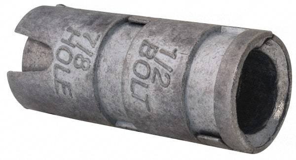 Value Collection - 1/2" Diam, 7/8" Drill, 2-1/16" OAL, Single Expansion Concrete Anchor - Alloy Steel - Strong Tooling