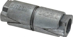 Value Collection - 3/8" Diam, 3/4" Drill, 1-1/2" OAL, Double Expansion Concrete Anchor - Zinc - Strong Tooling