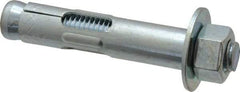 Value Collection - 5/8" Diam, 5/8" Drill, 3" OAL, 2-3/4" Min Embedment Sleeve Concrete Anchor - Steel, Zinc-Plated Finish, Hex Nut Head, Hex Drive - Strong Tooling