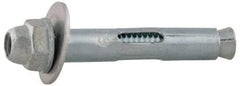 Value Collection - 1/4" Diam, 1/4" Drill, 5/8" OAL, 2-1/8" Min Embedment Sleeve Concrete Anchor - Steel, Zinc-Plated Finish, Acorn Nut Head - Strong Tooling