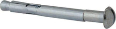 Value Collection - 3/8" Diam, 3/8" Drill, 3-15/16" OAL, 3-3/8" Min Embedment Sleeve Concrete Anchor - Steel, Zinc-Plated Finish, Round Head - Strong Tooling